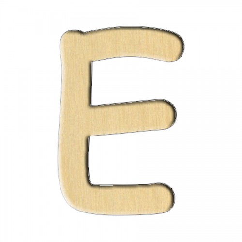 Wooden pc. for art 159 "Letter Е (russ.)" 4,6х7 cm