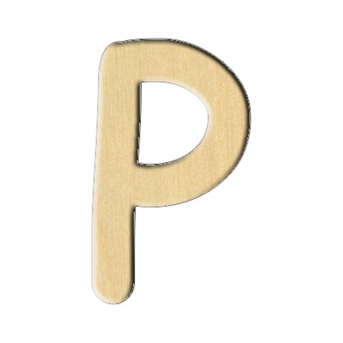 Wooden pc. for art 238 "Letter P (eng.)" 4,2х7 cm