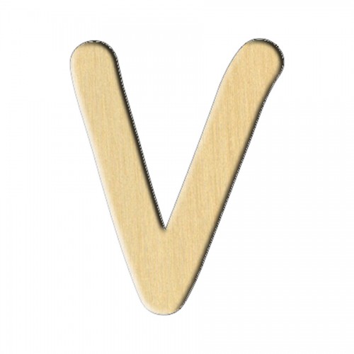 Wooden pc. for art 244 "Letter V (eng.)" 5,4х7 cm