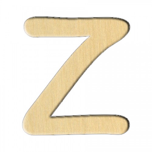 Wooden pc. for art 248 "Letter Z (eng.)" 6,3х7 cm