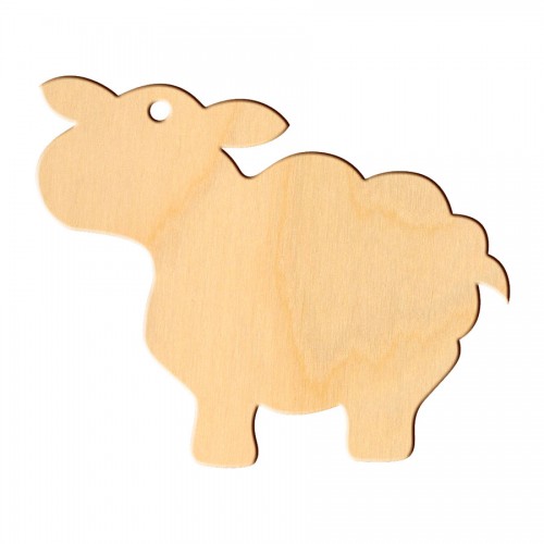 Wooden pc. for art 421 "Sheep №3 " 8*6,6 cm