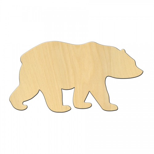 Wooden pc. for art 472 "Bear" 15*8 cm