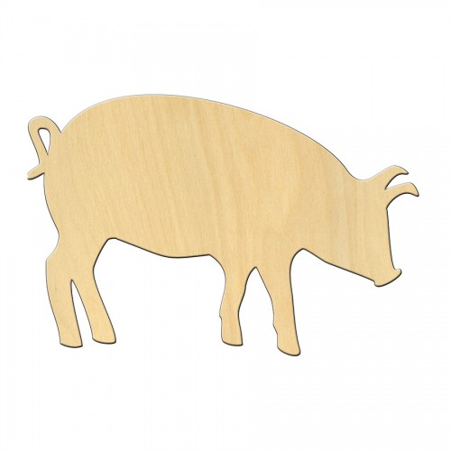 Wooden pc. for art 474 "Pig" 14*9 cm