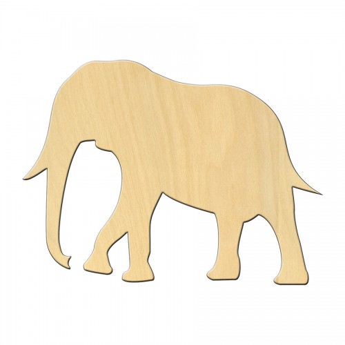 Wooden pc. for art 475 "Elephant" 13,3*9 cm
