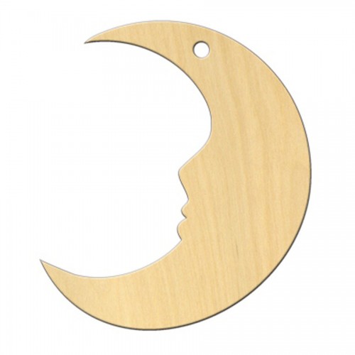 Wooden pc. for art 493 "Moon" 8,8*10 cm