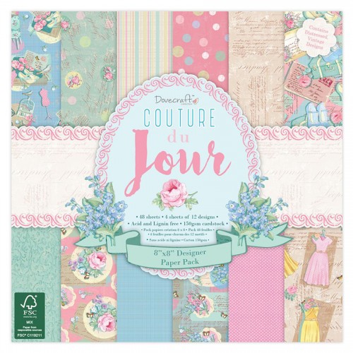 Dovecraft Couture du Jour 6x6 Paper Pack FSC