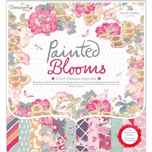 Dovecraft Painted Blooms 12x12 Paper Pad FSC