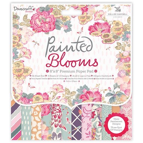 Dovecraft Painted Blooms 8x8 Paper Pad FSC