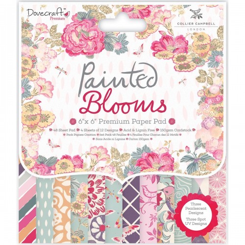 Dovecraft Painted Blooms 6x6 Paper Pad FSC