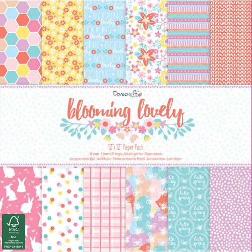 Dovecraft Blooming Lovely 12x12 Paper Pack FSC