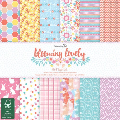 Dovecraft Blooming Lovely 6x6 Paper Pack FSC