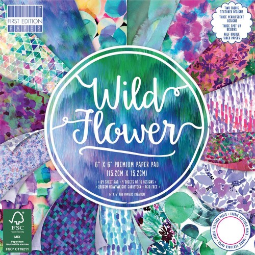 First Edition 6x6 FSC Paper Pad Wild Flower