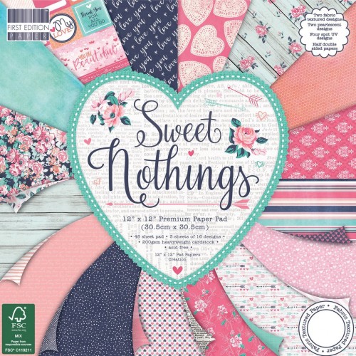 First Edition 12x12 FSC Paper Pad Sweet Nothings