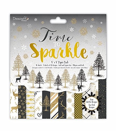Dovecraft Time To Sparkle FSC 8X 8 Paper Pad