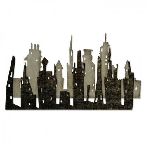 -50% Thinlits Die Set 2PK Cityscape Skyline by Tim Holtz