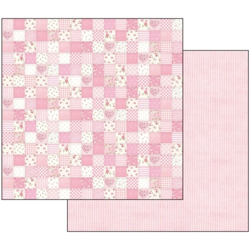 Double Face Paper Baby Girl pink patchwork