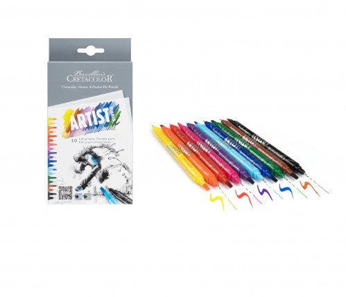 Artist Studio Line - Calligraphy fibretip pens, ass. 10 pcs