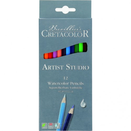 Set Of Aquarel Col-Pencils "Studio"12 Pcs Cretaco