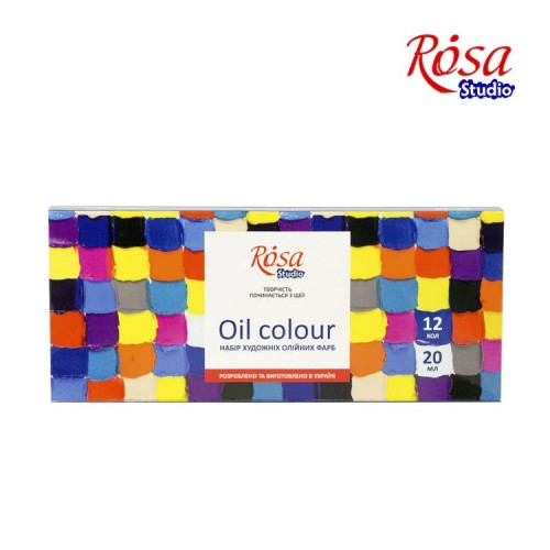 Oil colours set 12x20ml, ROSA Studio