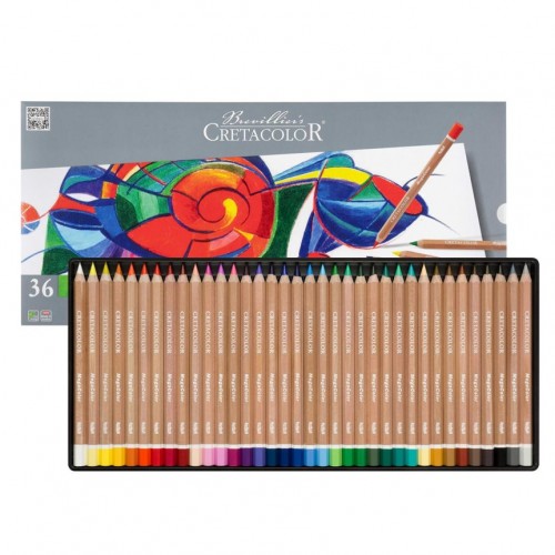 Cretacolor MegaColor Colored Pencil Set 36pcs (metal box)
