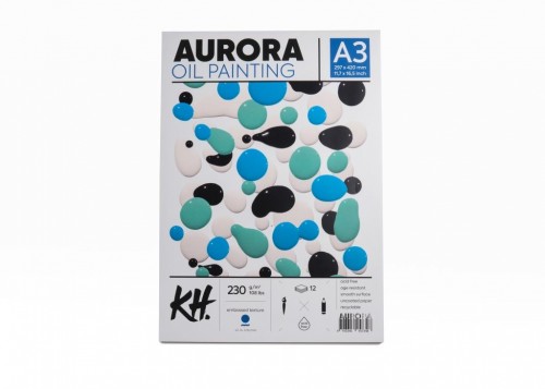 Oil colour paper pad AURORA A3, 230gsm 12 sheets