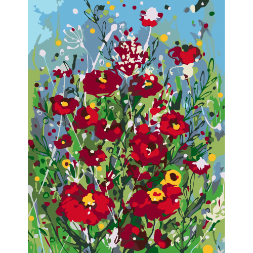 Standard Kit, painting by numbers, „Floral Fantasy“, 35х45cm,
