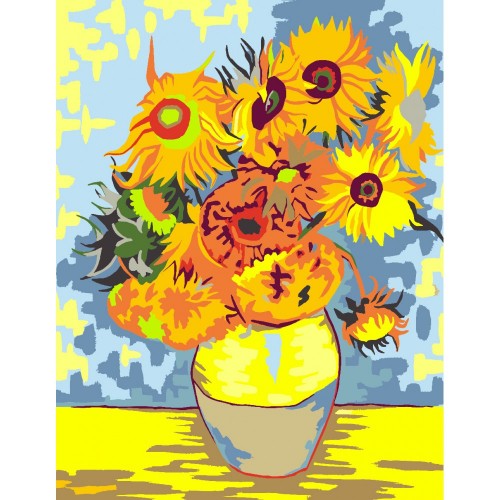 Standard Kit, painting by numbers, "Sunflowers",