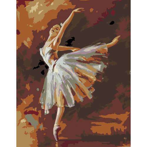 Standard Kit, painting by numbers, "The dancer bends",