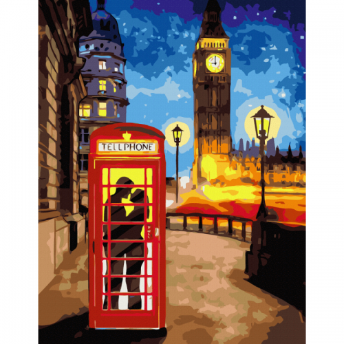 Standard Kit, painting by numbers, „Romance In London“, 35х45cm, ROSA START