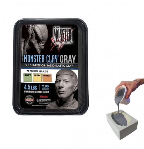 Monster Clay, Gray - Medium ,2,05kg