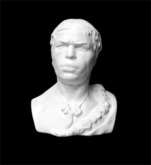 Plaster Cast.Bust of Cro-Magnon