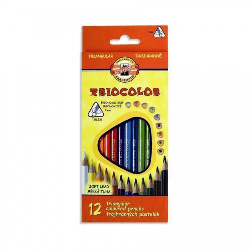 Set Of Triang Colour Pensils 12Pcs