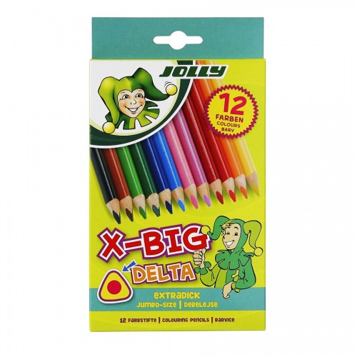 Set Of School Col.Pencils "Jolly"  12Pcs X-Big Del