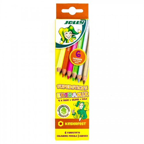 Set Of School Col.Pencils "Jolly"  6Pcs Extra"