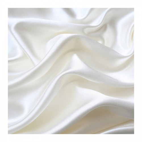 White Silk Scarf 28X28Cm