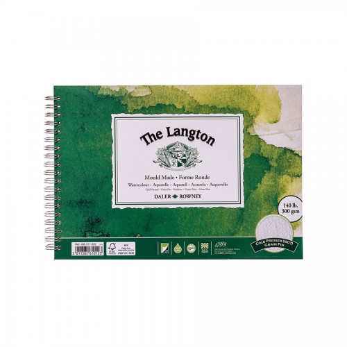 Langton Watercolourpad 330G 25.4X17.8,Daler-Rowney