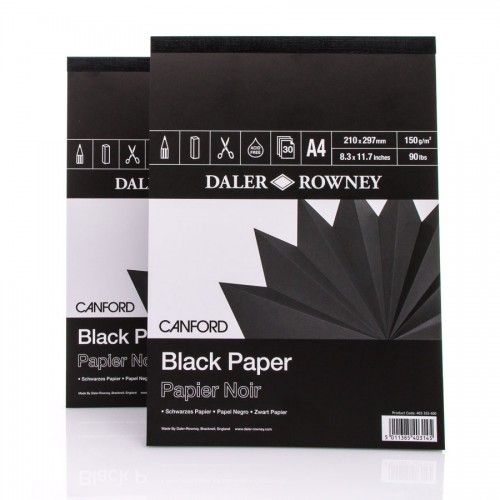 Canford Black Pad A4 Daler-Rowney