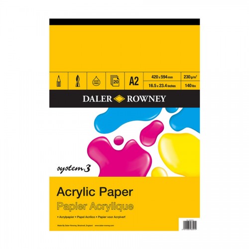 System 3 Acrylic Pad A2 "Daler-Rowney"