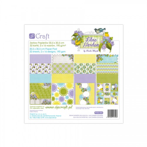 Paper and Cardstock pads 30x30cm, Dalprint, Lilac Garden