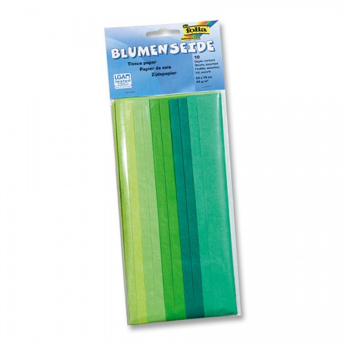 Tissue Paper,50X70Cm,10,Mix Green