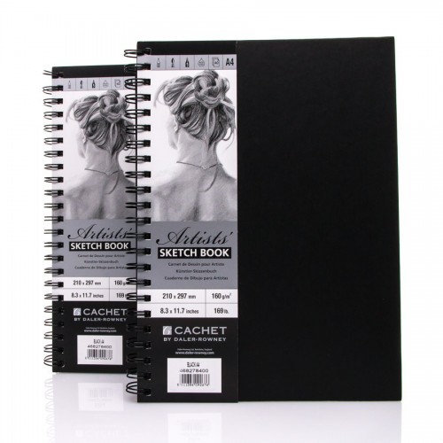 Sketchbook CACHET ARTIST?S A4,40sh,160g/m , Daler-Rowney,Black  