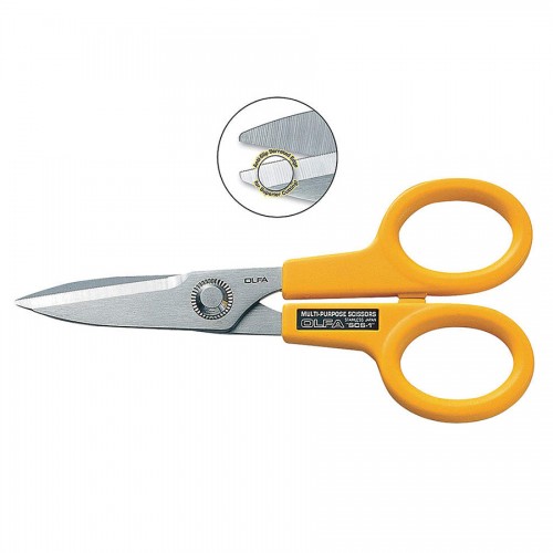 OLFA® 5" Stainless Steel Serrated Edge Scissors (S