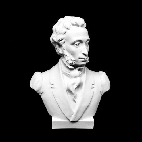 Plaster Cast The Bust Of Pushkin