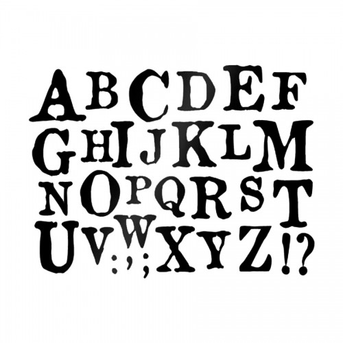 Stencil D Cm.20X15 Alphabet