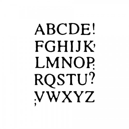Stencil G Cm.21X29,7 Capital Alphabet