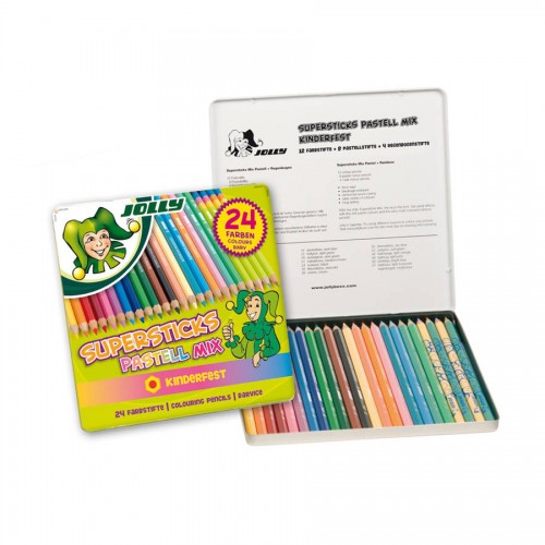 Set Of School Col.Pencils "Jolly" 24Pcs Pastell mix