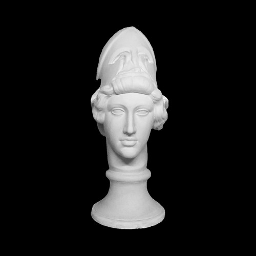 Plaster Cast The Head Of Athena By Myron