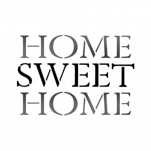 Stencil G Cm. 21X29,7 "Home Sweet Home"