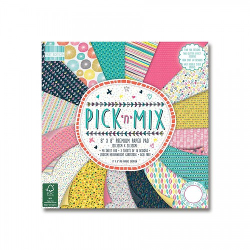Paper and Cardstock pads 20x20cm, Pick N Mix