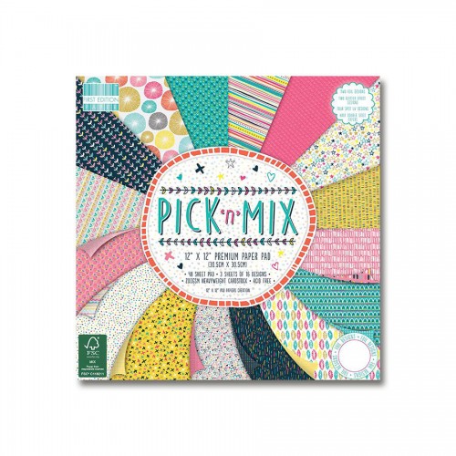 Paper and Cardstock pads 30x30cm, Pick N Mix